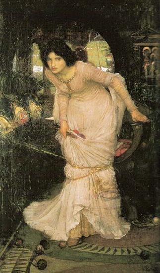 John William Waterhouse The Lady of Shalott Looking at Lancelot